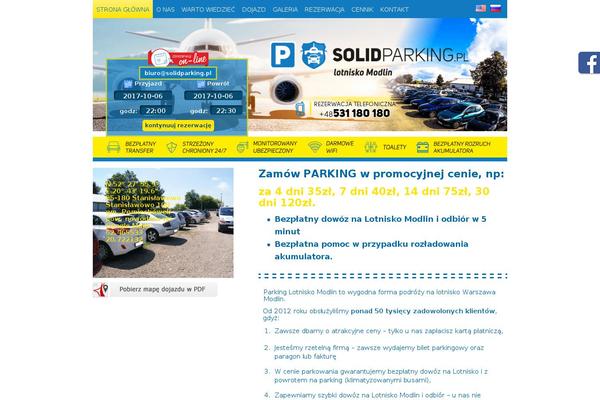 Parking theme site design template sample