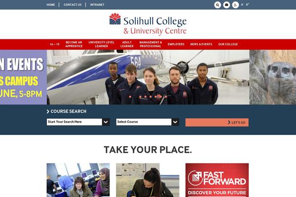 solihull.ac.uk site used Solihull