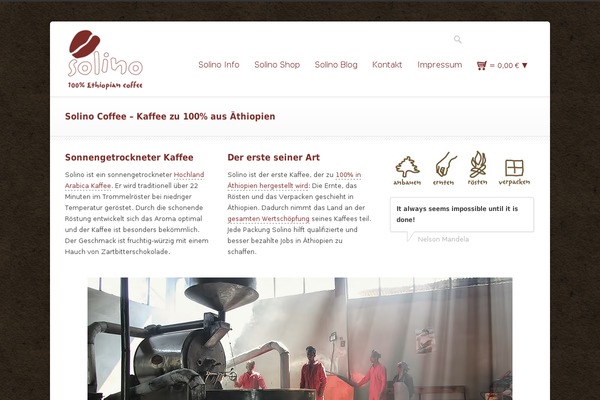 solino-coffee.com site used Solino-theme