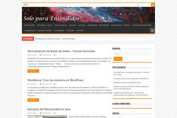 WordPress website example screenshot