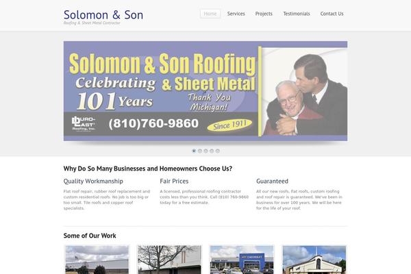 WordPress website example screenshot