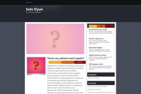 Oyun theme site design template sample