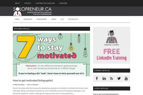 WordPress website example screenshot