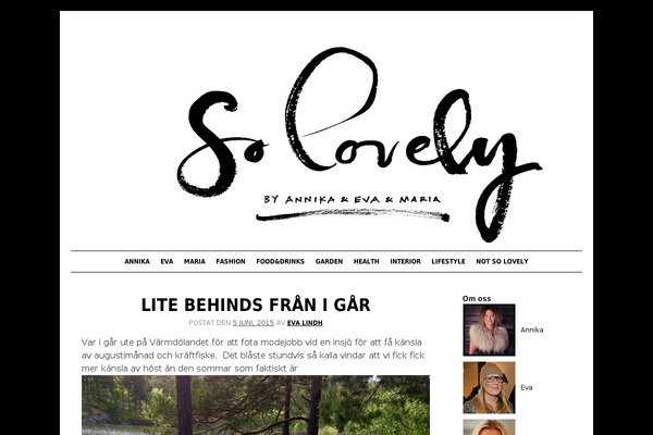 solovely.se site used Solovely2