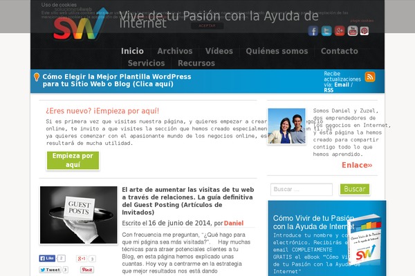 WordPress website example screenshot