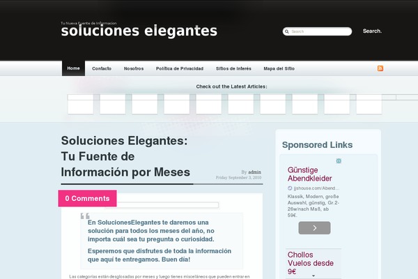 solucioneselegantes.com site used Magazeen-wordpress-theme