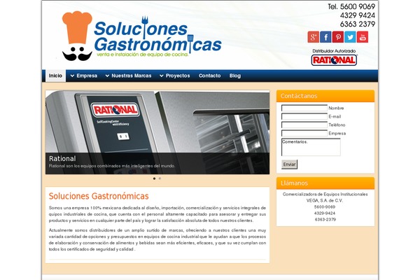 solucionesgastronomicas.com site used Graphene