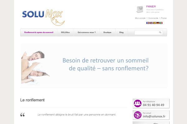 solunox.fr site used SmartShop