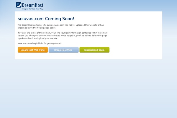soluvas.com site used Dreamhost