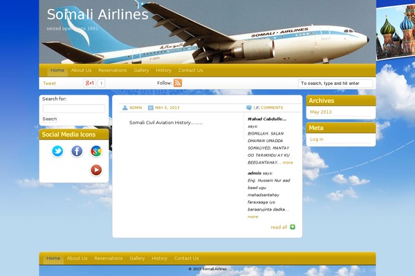 somaliairlines.so site used Airlines-child