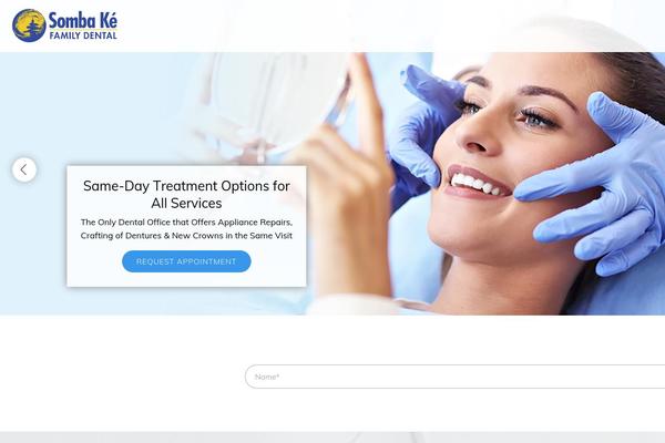 Dental theme site design template sample