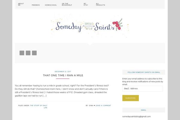 somedaysaints.com site used Prettyhappy