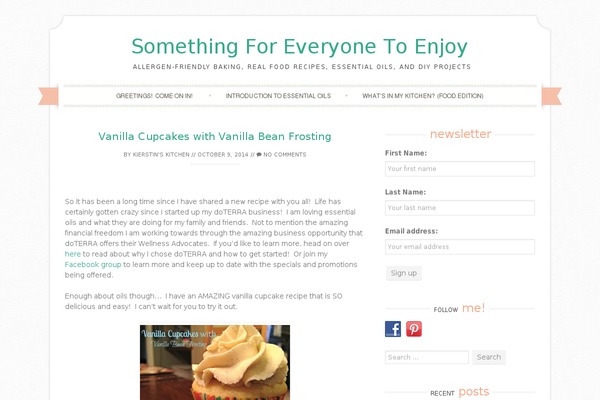 Sugar and Spice theme site design template sample