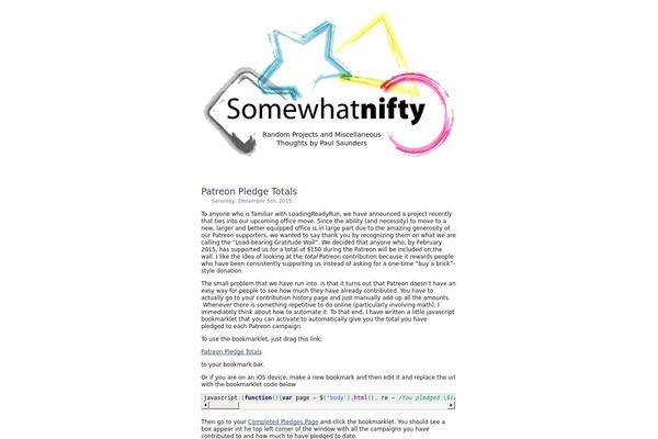 somewhatnifty.com site used Simplr