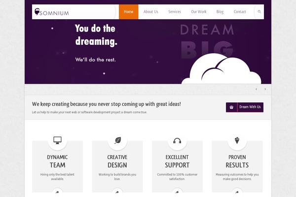 Dreamlife theme site design template sample