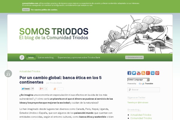 somostriodos.com site used Triodos-theme
