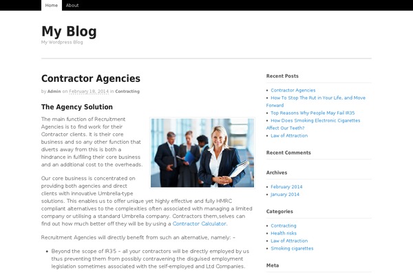 Canvas theme site design template sample