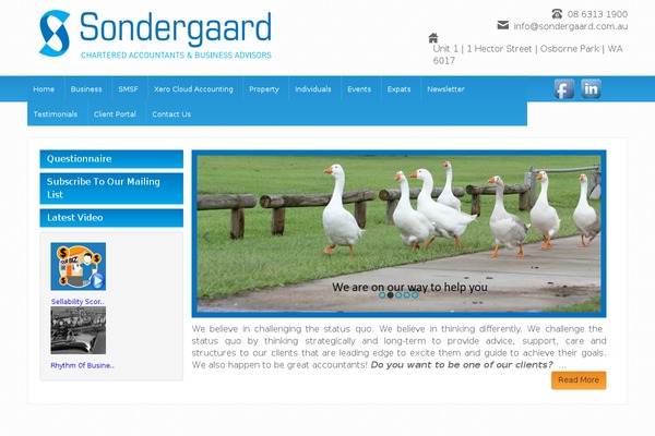 sondergaard.com.au site used Sondergaard