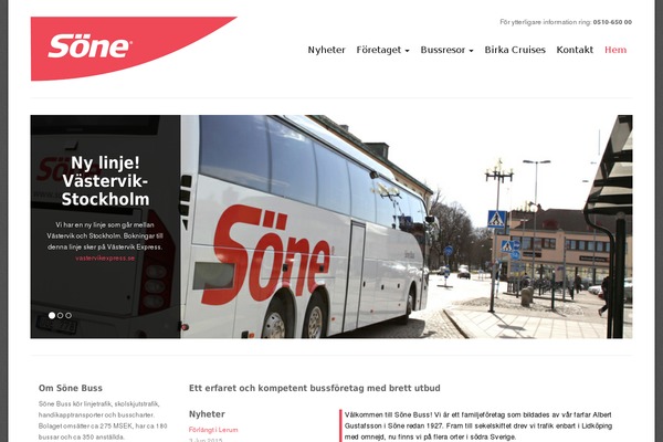 sonebuss.se site used Sonebuss-child