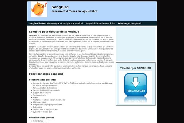songbird.fr site used Parnassa