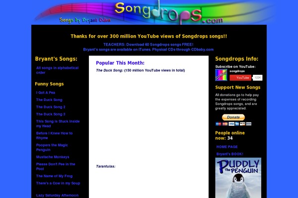 songdrops.com site used Songdrops