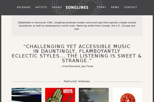 songlines.com site used Songlines_custom