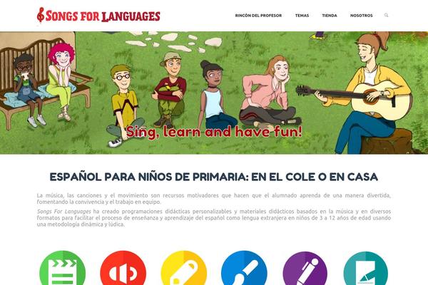 songsforlanguages.com site used Kidscare