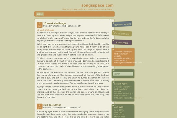 diary-cute theme site design template sample