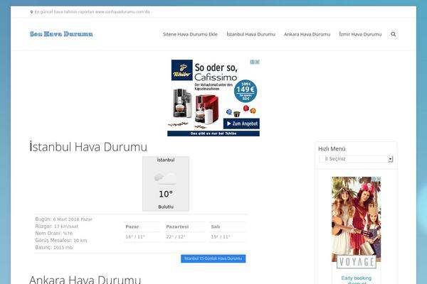 Site using Hava_durumu_sitene_ekle plugin
