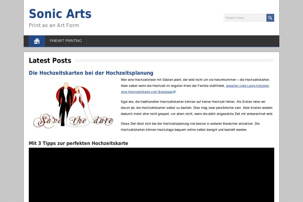 WordPress website example screenshot