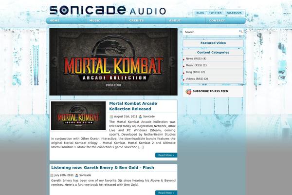 sonicade.com site used Gamesnews