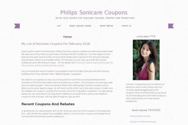 Sugar and Spice theme site design template sample
