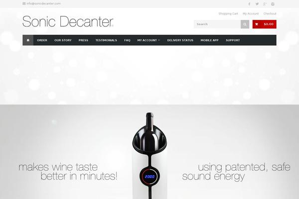 sonicdecanter.com site used Sonicdecanter.com