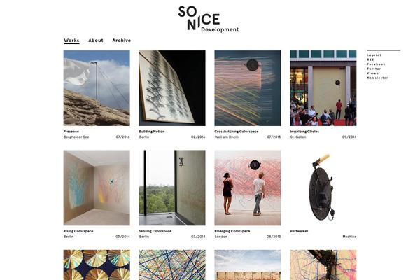 sonice theme websites examples