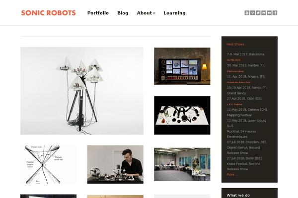 sonicrobots.com site used Recital