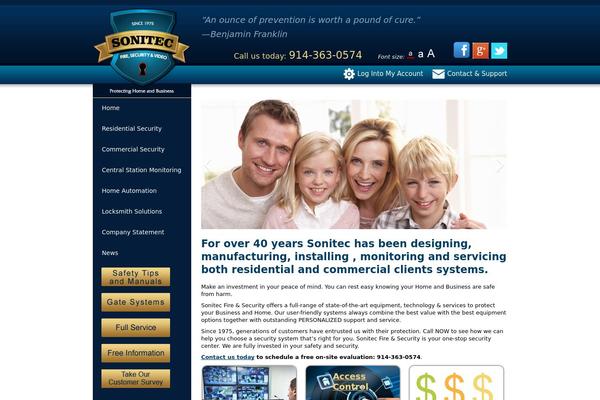 sonitec.tv site used Sonitectheme