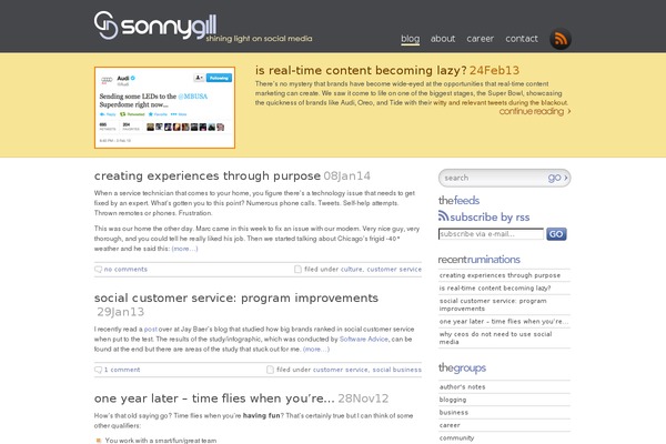 sonnygill.com site used Sonnygill