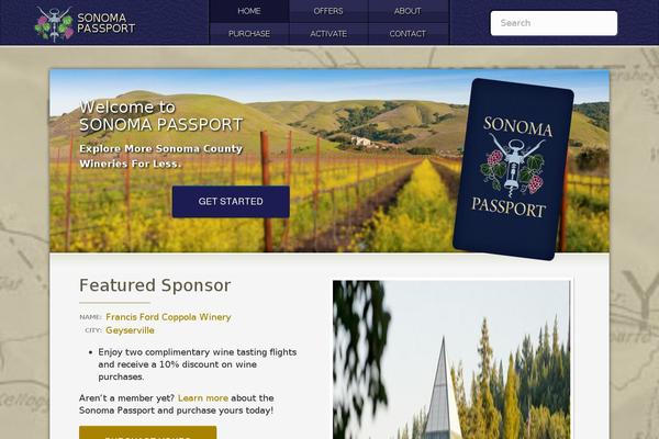 sonomapassport.com site used Passport-v2