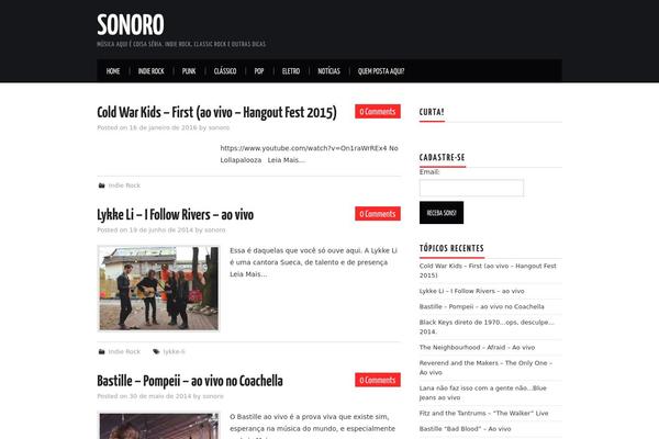 sonoro.com.br site used Hiero
