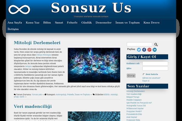 Seos Blue theme site design template sample