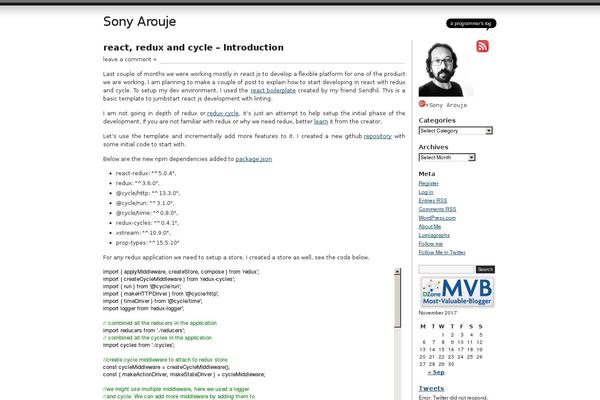 Site using SyntaxHighlighter Evolved plugin