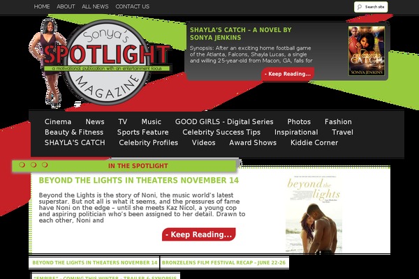 sonyasspotlight.com site used Customtheme-sonyasspotlight2