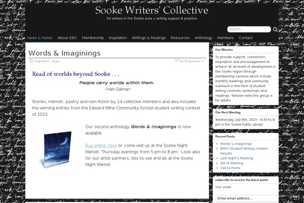 sookewriters.com site used Suffusion