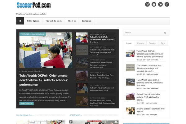 Newspaper theme site design template sample