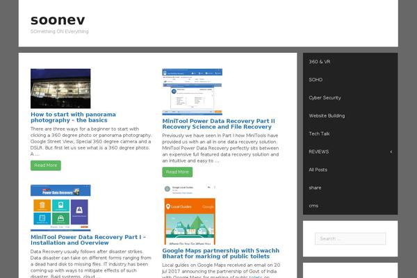 Customizr theme site design template sample