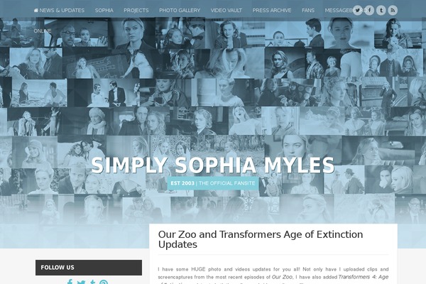 sophiamyles.org site used Mnd-wp19