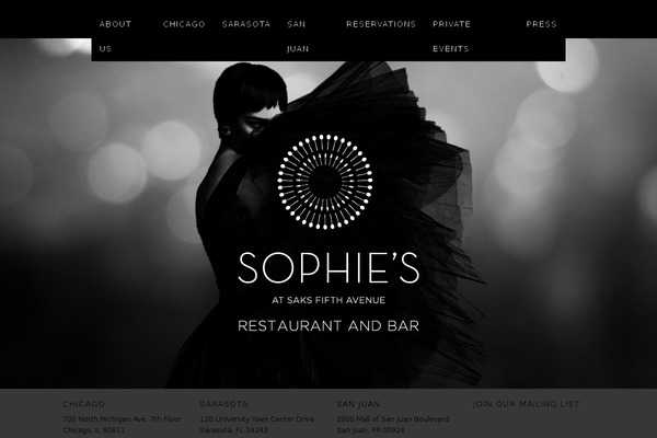 Sophie theme site design template sample