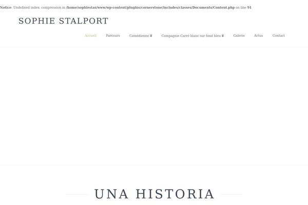 Site using Cornerstone plugin