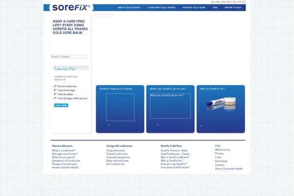 sorefix.com site used Sorefix