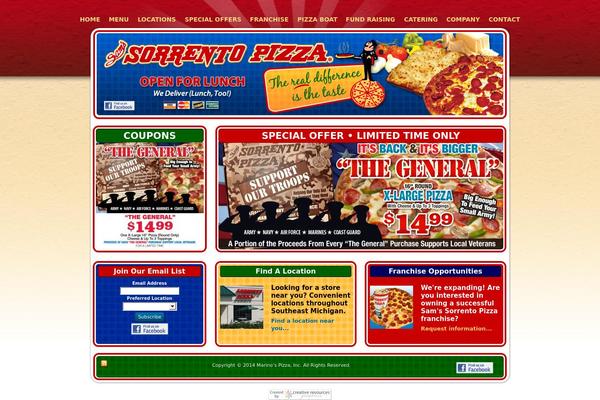 sorrentopizza.com site used Sp4